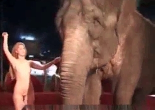 Nude zoophile gets fucked so hard